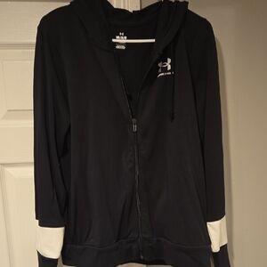 Under Armour Black Hoodie with White Details
